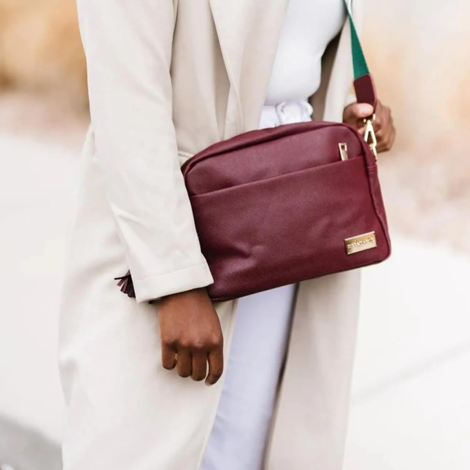 Modern Chic Crossbody Bags for Women - Alice Crossbody Purse, Vegan Leather Sling Bag with Ultra Roomy Interior and Pockets