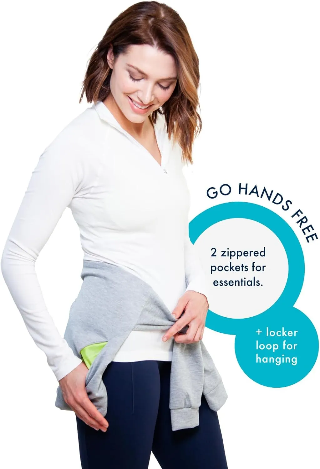 Modern Fanny Pack by Invisibelt - Slimming Wrap for Women with Zipped Pocket Storage to Carry Outdoor Essentials