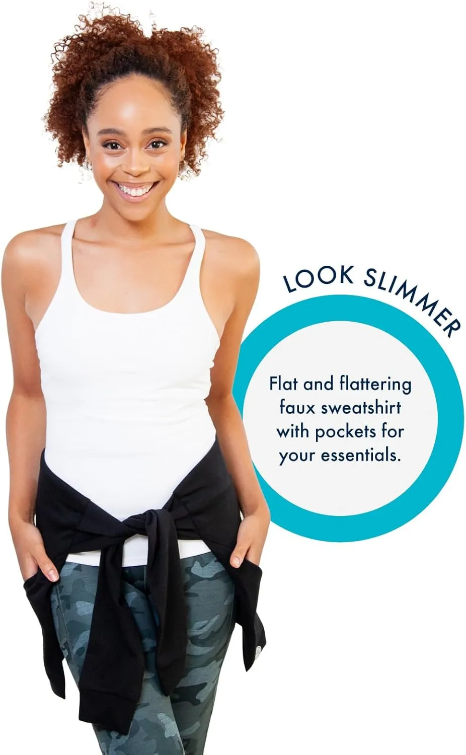 Modern Fanny Pack by Invisibelt - Slimming Wrap for Women with Zipped Pocket Storage to Carry Outdoor Essentials