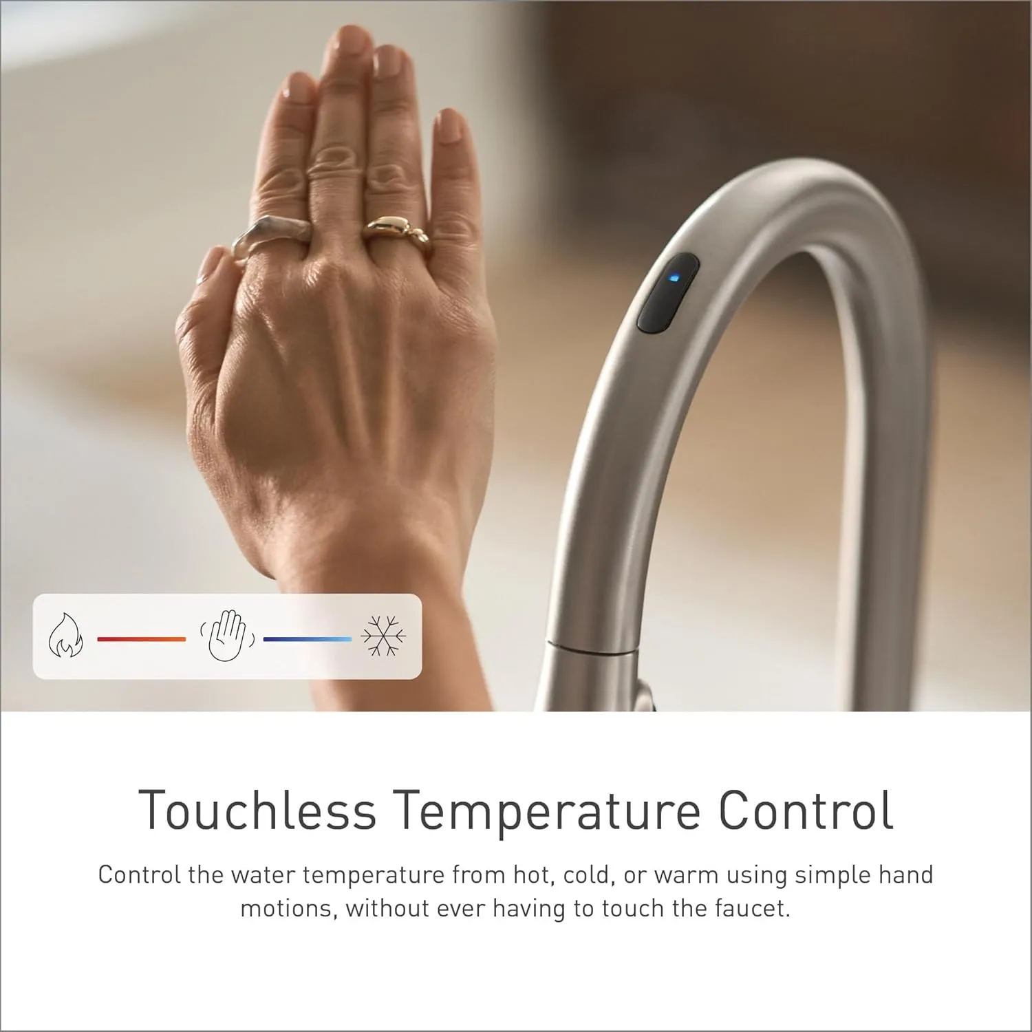 Moen S7235E2NL Sinema Smart Faucet Touchless Pull-Down Sprayer Kitchen Faucet with Voice and Motion Control, Polished Nickel