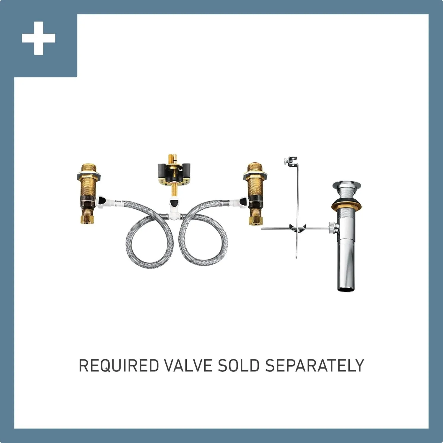 Moen TS42114NL Weymouth Two-Handle Widespread Cross Handle Bathroom Faucet Trim Kit, Valve Required, Polished Nickel