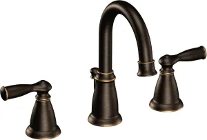 Moen WS84924BRB Banbury Two-Handle High Arc Bathroom Faucet, Mediterranean Bronze