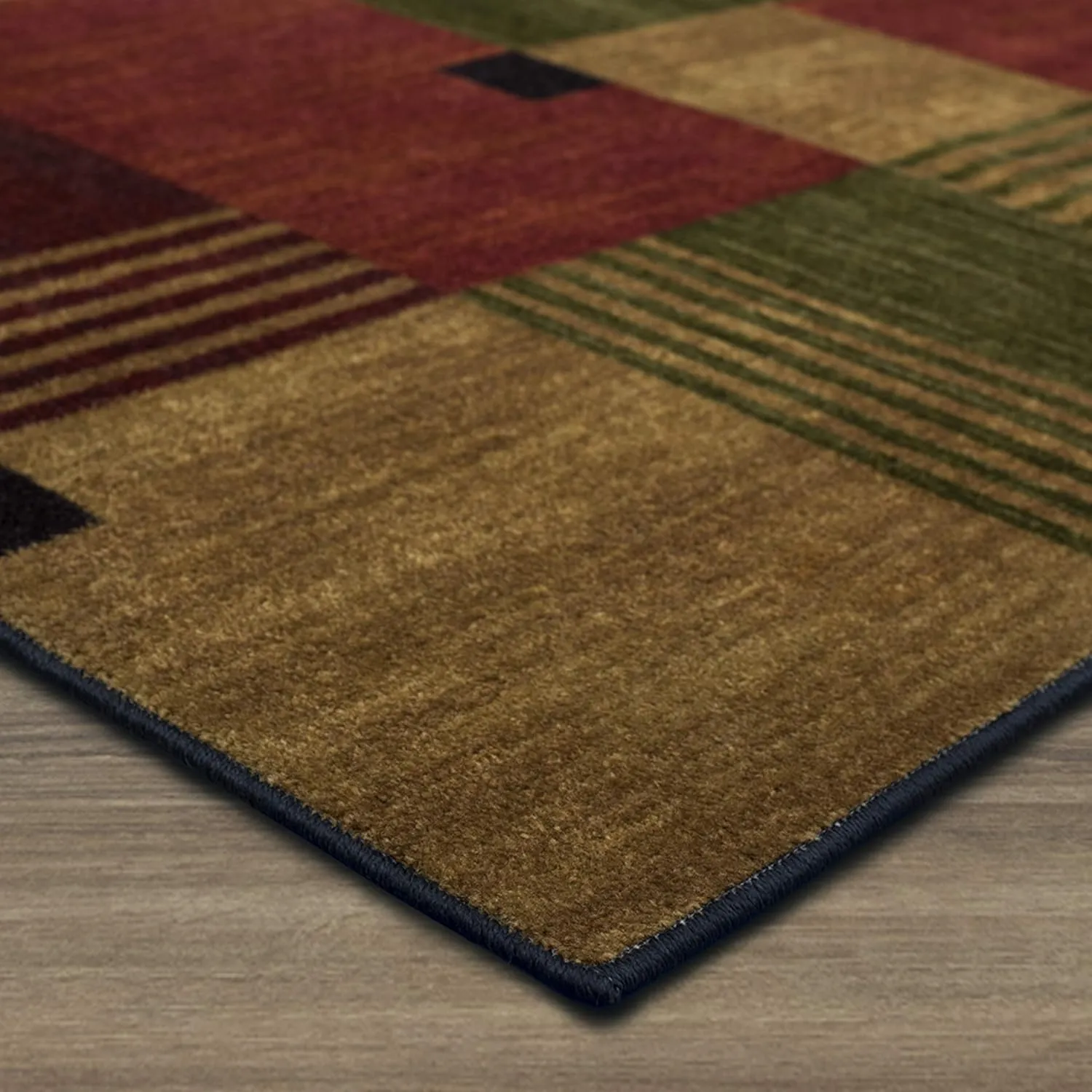 Mohawk Home Alliance Modern Geometric 2' 6" x 3' 10" Area Rug - Red - Perfect for Living Room, Dining Room, Office