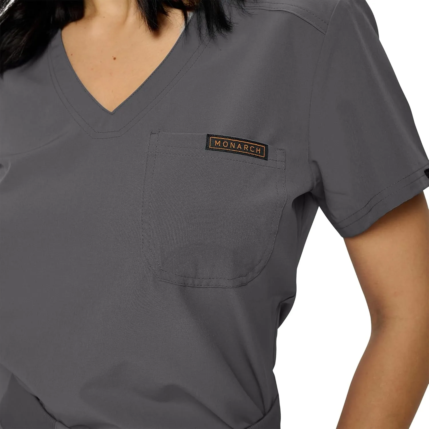 Monarch Uniforms Womens Scrub Top One Pocket Tuck in Scrub Top for Women