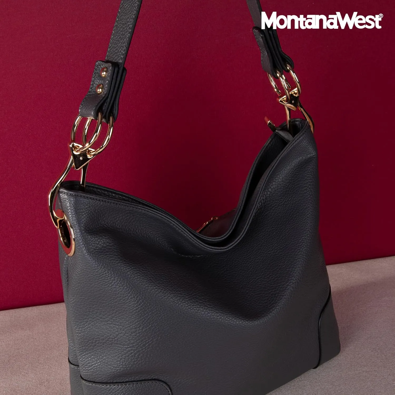 Montana West Medium Hobo Bags for Women Top Handle Satchel Shoulder Purse Bucket Handbag