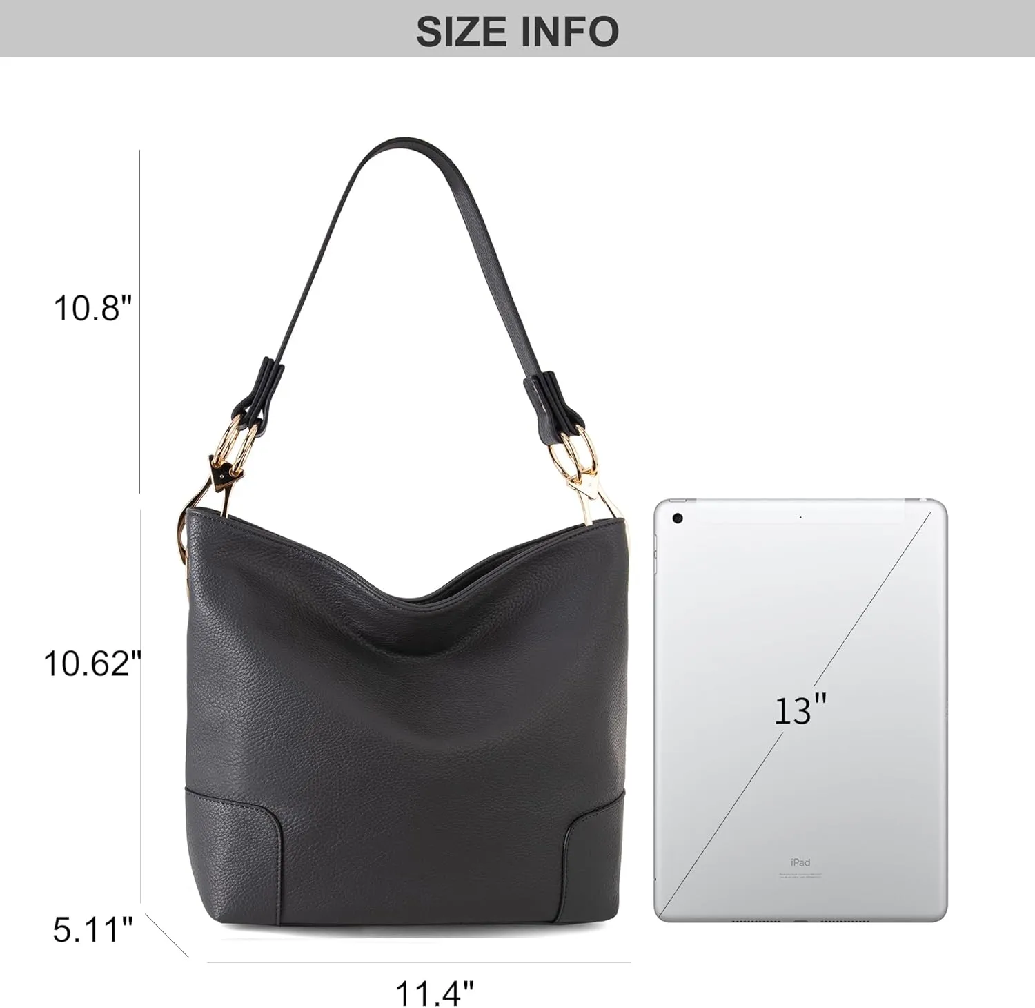 Montana West Medium Hobo Bags for Women Top Handle Satchel Shoulder Purse Bucket Handbag