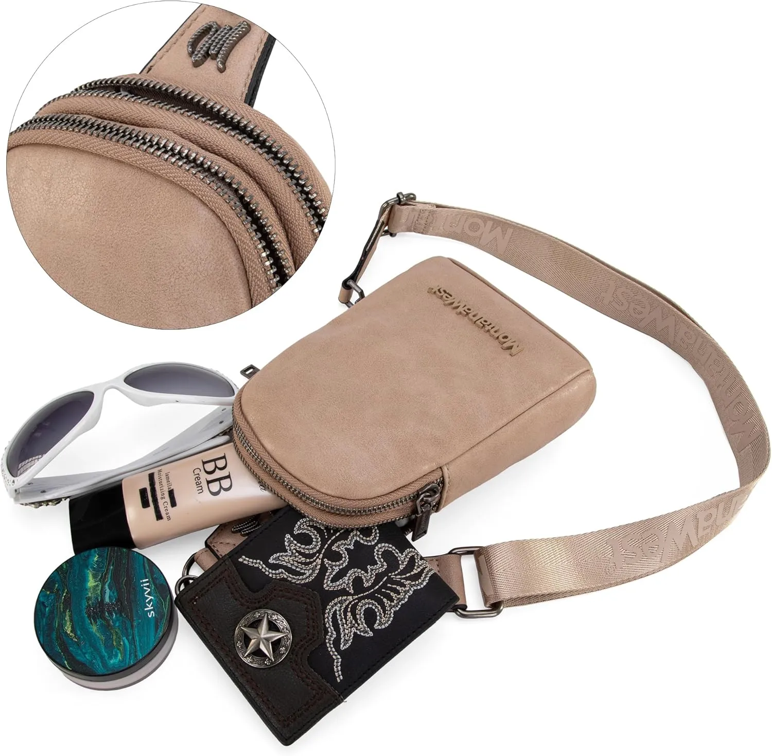 Montana West Small Crossbody Sling Bag for Women Cute Cross Body Fanny Pack Purse