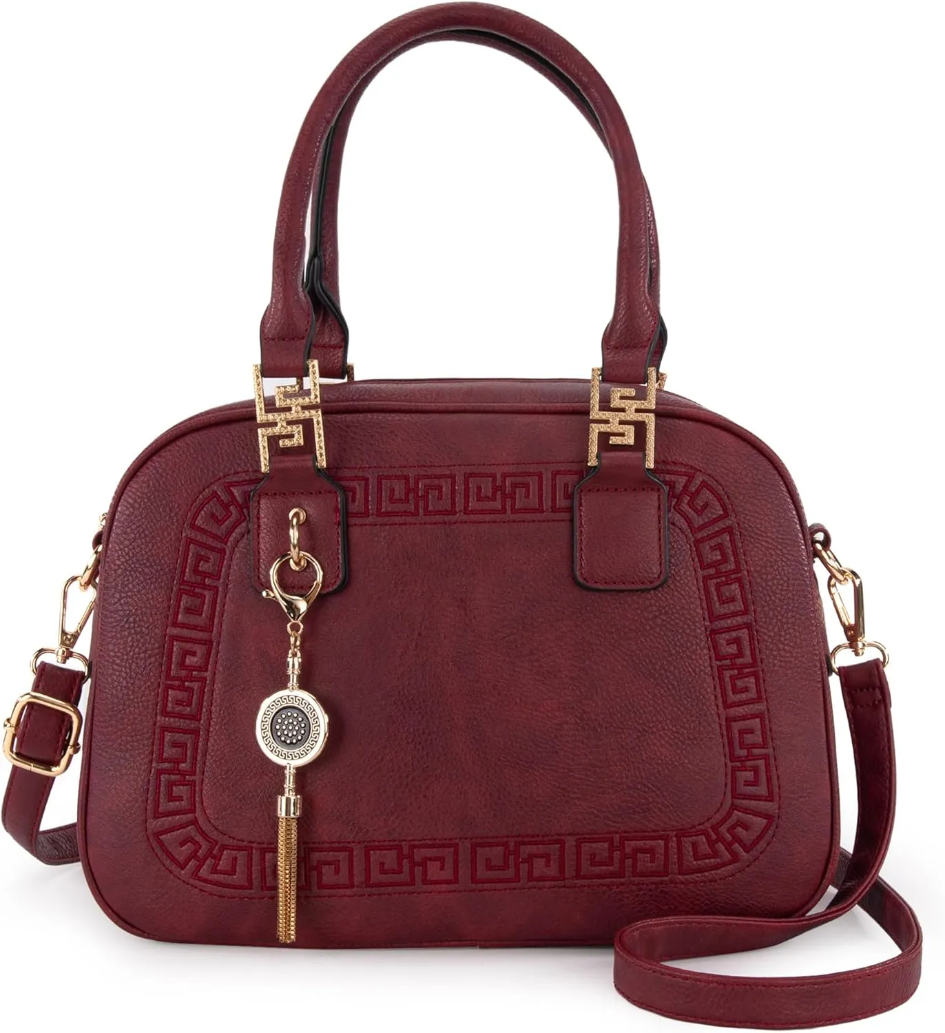 Montana West Small Top Handle Purse for Women Crossbody Satchel Handbag Barrel Bag