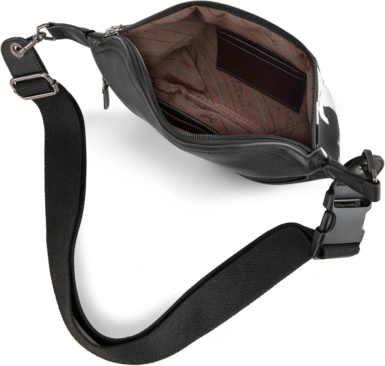 Montana West Western Cow Print Fanny Packs for Women Men Western Tooled Whipstitch Waist Belt Bag