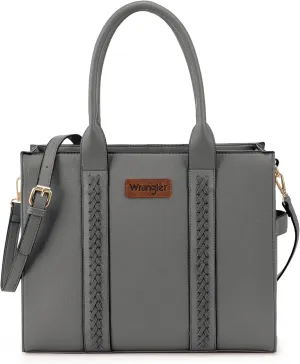 Montana West Wrangler Purse for Women Large Work Tote Bags with Strap Vintage Top-Handle Handbags