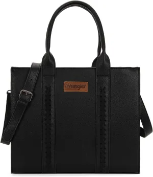 Montana West × Wrangler Purse for Women Large Work Tote Bags with Strap Vintage Top-Handle Handbags