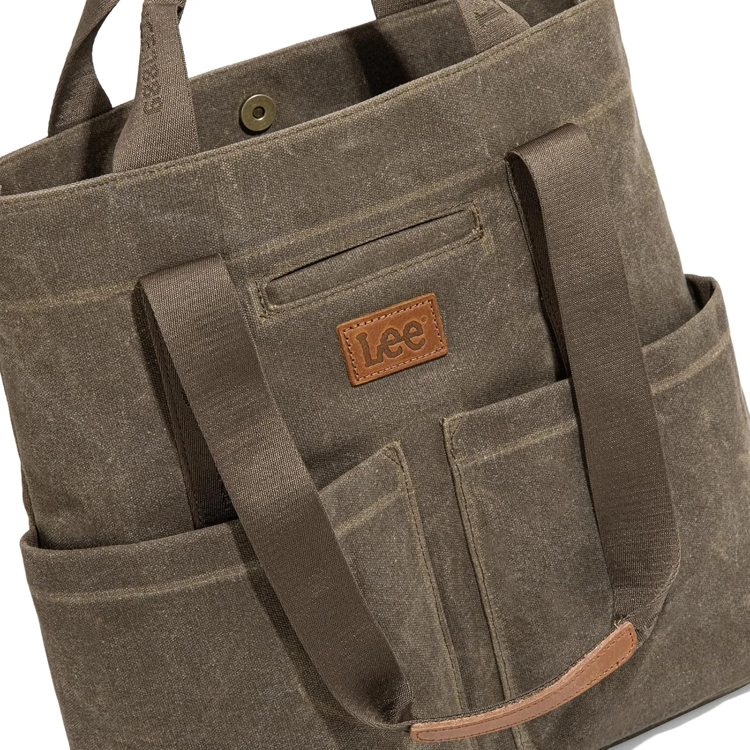 Montana West x Lee Canvas Tote Bag for Women with 2 Front Pockets Top-Handle Handbag & Shoulder Bag