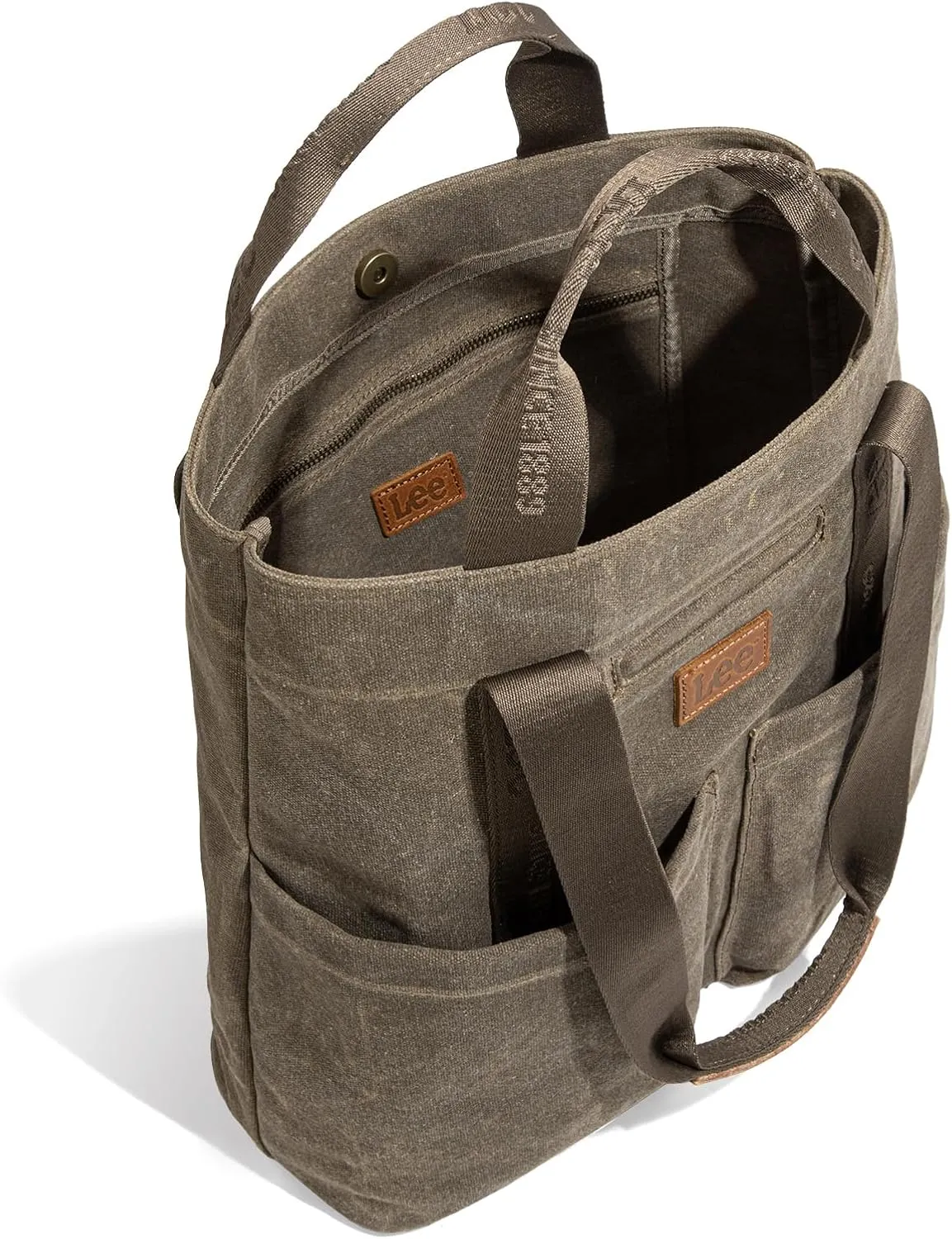 Montana West x Lee Canvas Tote Bag for Women with 2 Front Pockets Top-Handle Handbag & Shoulder Bag
