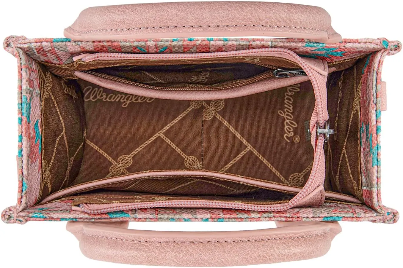 Montana West x Wrangler Mini Tote Bag for Women Boho Aztec Crossbody Purse Top Handle Handbags