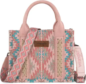 Montana West x Wrangler Mini Tote Bag for Women Boho Aztec Crossbody Purse Top Handle Handbags