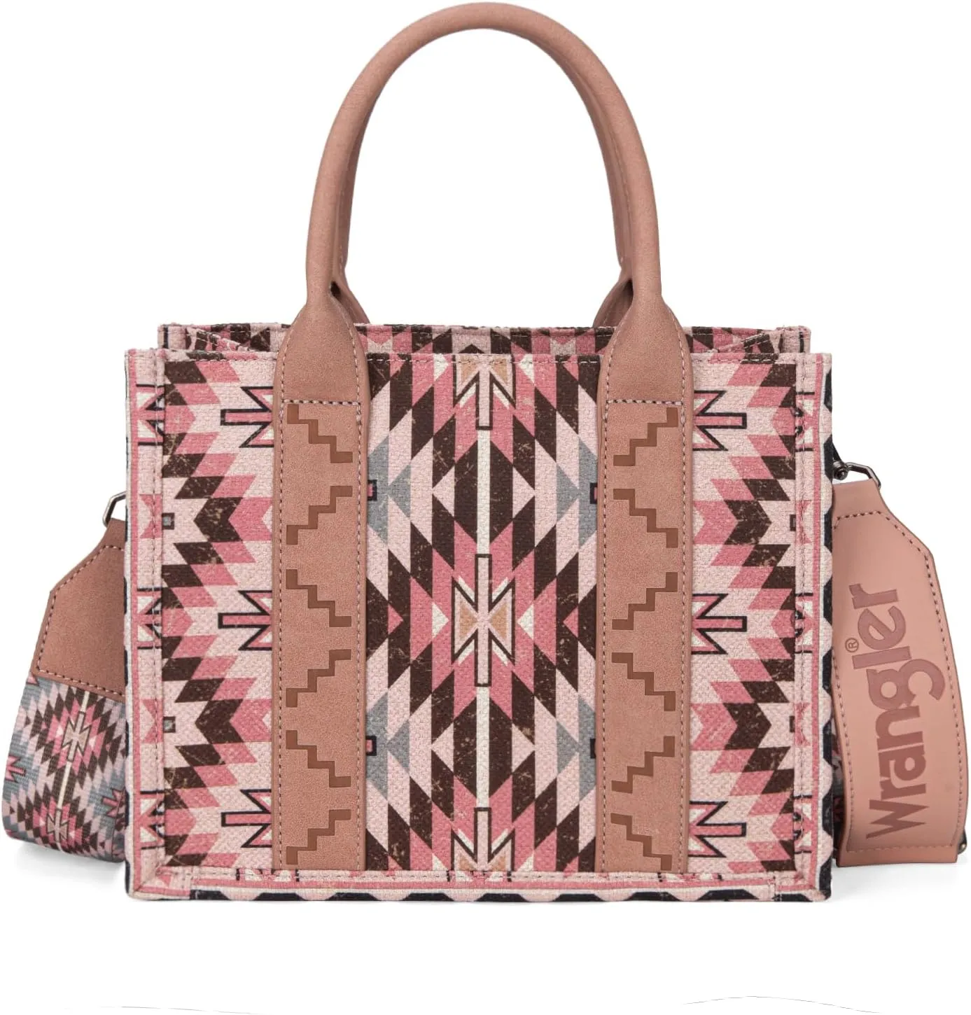 Montana West X Wrangler Tote Bag for Women Boho Aztec Shoulder Purse Top Handle Satchel Handbag
