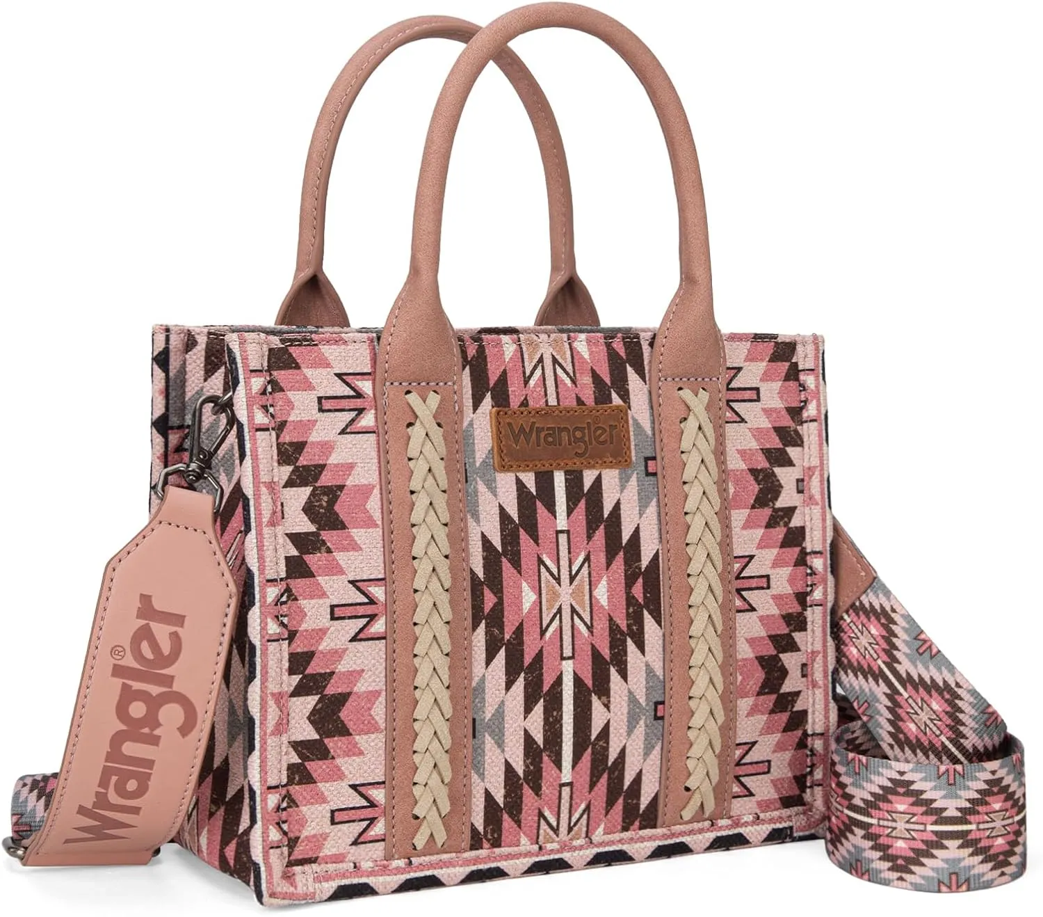 Montana West X Wrangler Tote Bag for Women Boho Aztec Shoulder Purse Top Handle Satchel Handbag