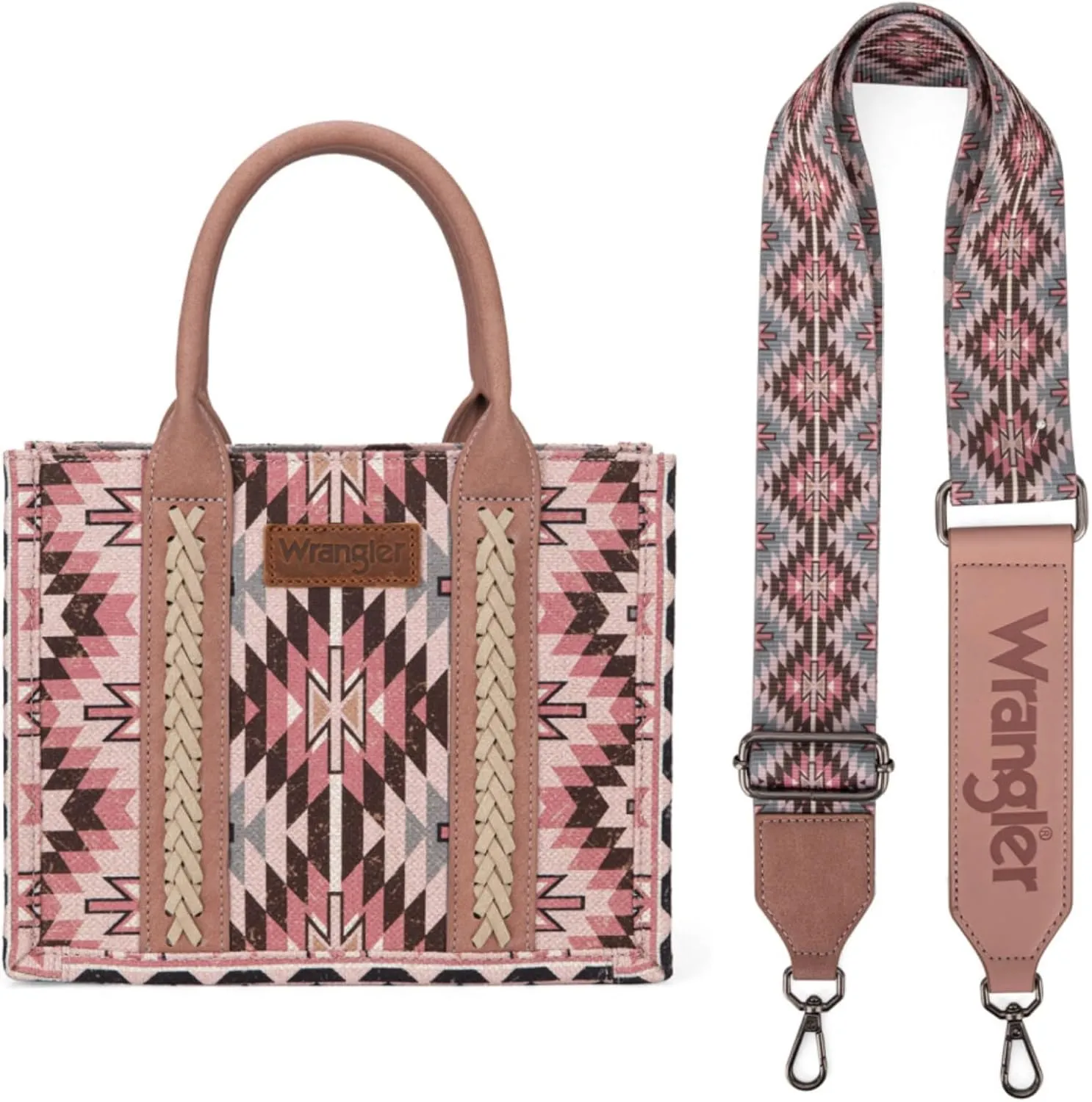 Montana West X Wrangler Tote Bag for Women Boho Aztec Shoulder Purse Top Handle Satchel Handbag