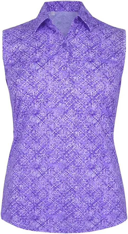 Monterey Club Women's Air Brush Printed Sleeveless Shirt #2663