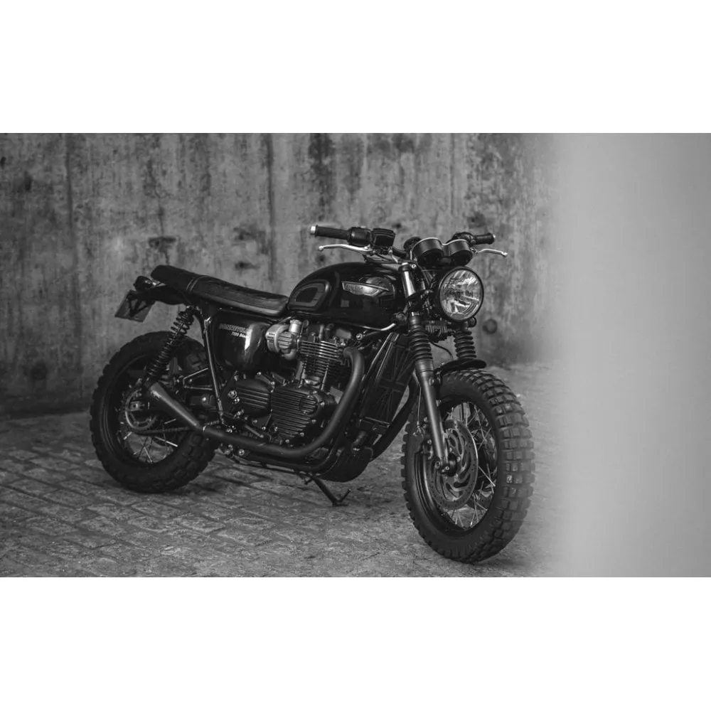 MOTONE CUSTOM MUDGUARD PREDRILLED FOR FENDER MOUNT LIGHT KITS - LC - BLACK