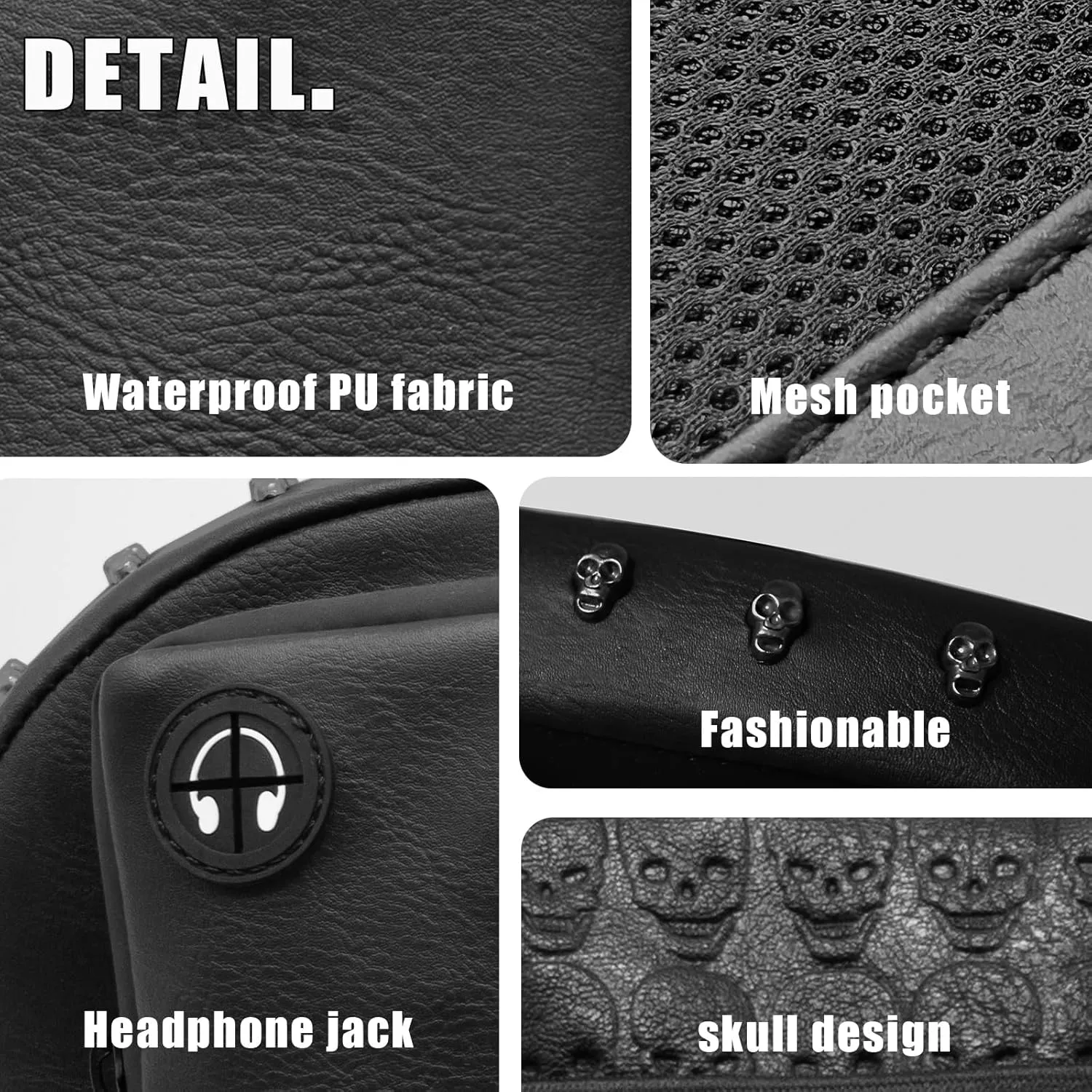 Motorcycle Backrest Bag, Sissy Bar Bags, Driver Backrest Tour Pack Organizer Kit, Rider Back Rest Seat Pocket Compatible with Harley Touring Street Glide CVO Road Glide Limited Tri Glide Softail Dyna