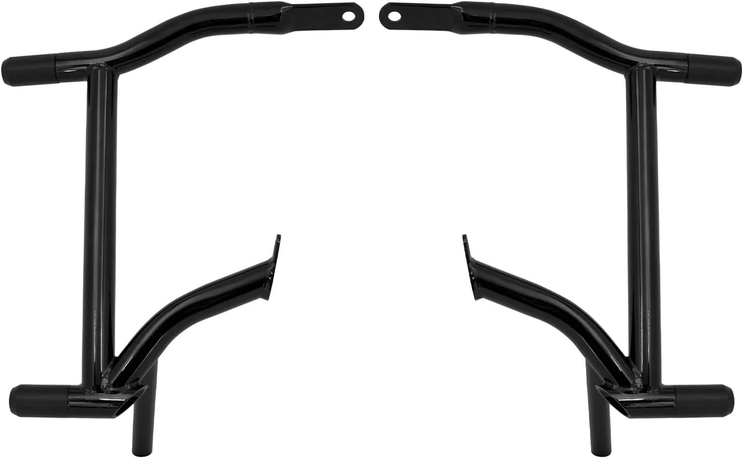 Motorcycle Saddle Bag Guards Crash Bars Mounts Bracket Fit for Harley Touring Electra Glide FLHT Street Glide FLHX Road Glide FLTRX Road King FLHR 2009-2024 Black