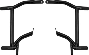 Motorcycle Saddle Bag Guards Crash Bars Mounts Bracket Fit for Harley Touring Electra Glide FLHT Street Glide FLHX Road Glide FLTRX Road King FLHR 2009-2024 Black