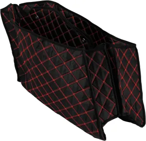 Motorcycle Saddlebag Liners 4" Extended Saddlebags Inserts Fits for Harley Touring Road King Road Glide Street Glide Electra Glide 2014-2023 (Red Thread)