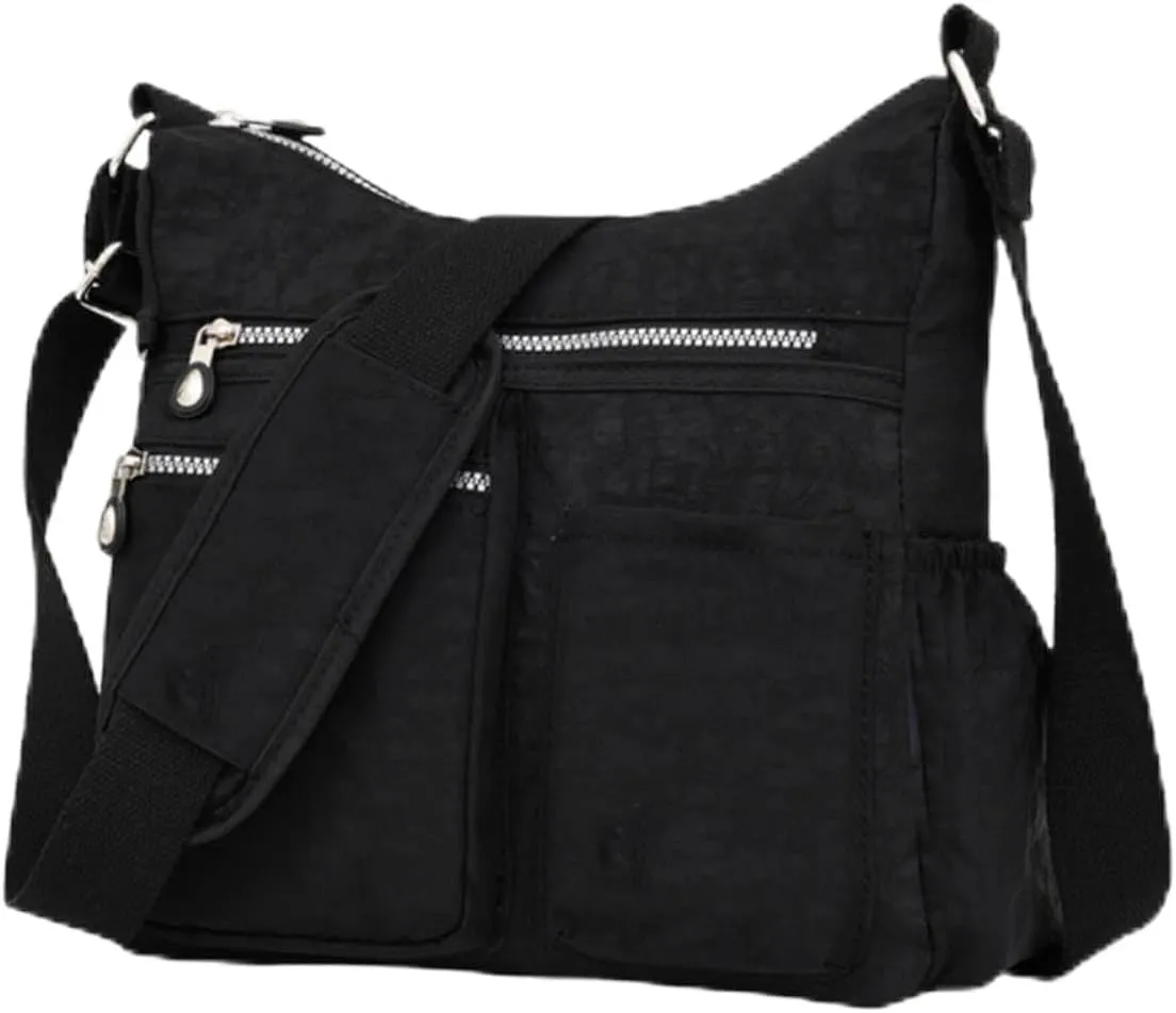 Multi Compartment Crossbody Bag for Women, Lightweight Large Capacity Shoulder Bag, for Travel or Outdoor Sports Use