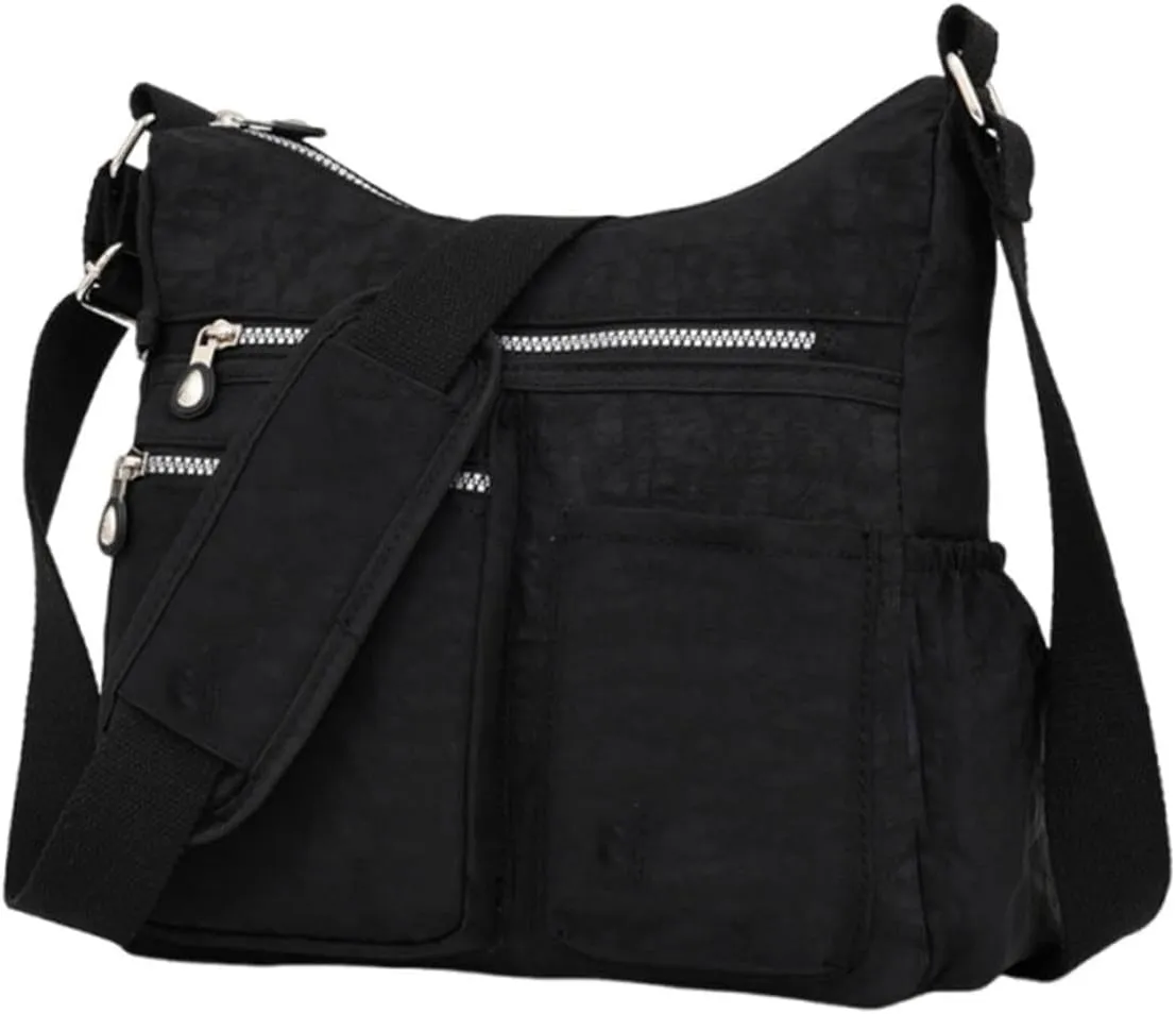 Multi Compartment Crossbody Bag for Women, Lightweight Large Capacity Shoulder Bag, for Travel or Outdoor Sports Use