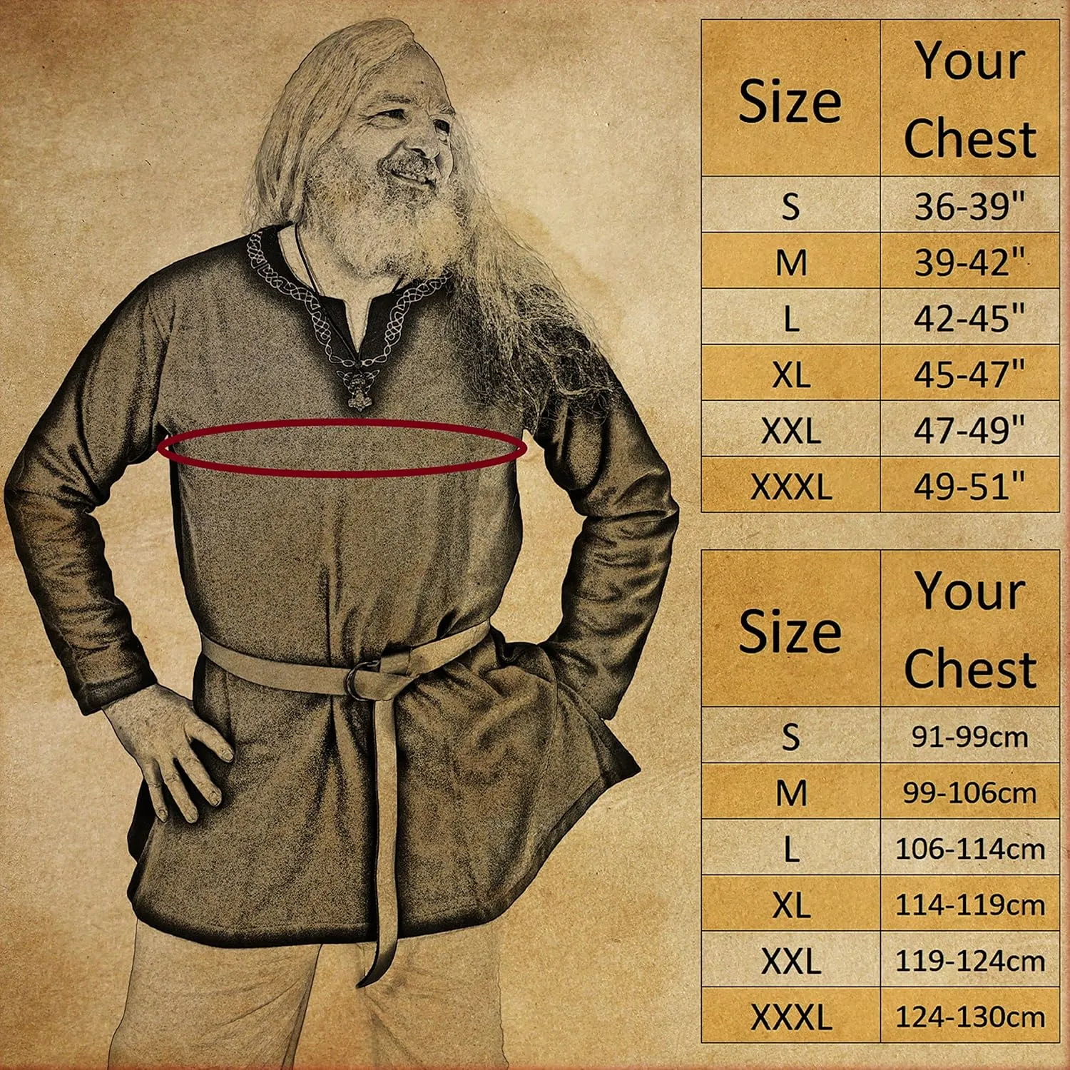 Mythrojan Embroidered Woolen Viking Tunic, Ideal for Vikings Warriors Rangers LARP SCA