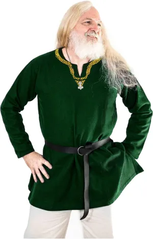 Mythrojan Embroidered Woolen Viking Tunic, Ideal for Vikings Warriors Rangers LARP SCA