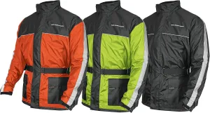 Nelson Rigg Solo Storm Rain Jacket, Waterproof, Breathable, and Packable (Orange/Black, 3X-Large)