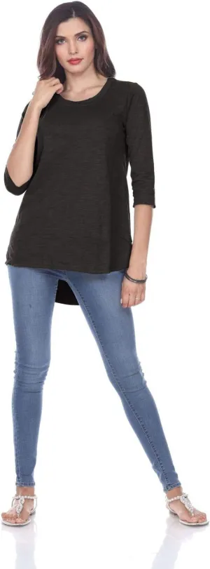 Neon Buddha Women's Timeless Top Sweater, Black, Medium