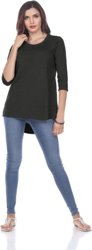 Neon Buddha Women's Timeless Top Sweater, Carbon, Medium