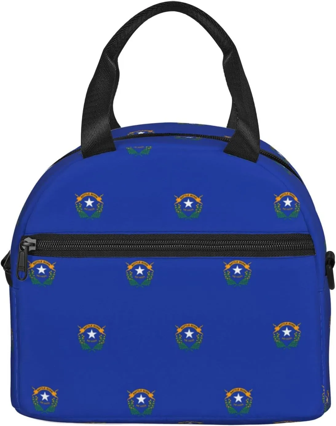 Nevada State Flag Insulated Lunch Bag Lunch Box For Women Men Reusable Tote For Office Gym Outings
