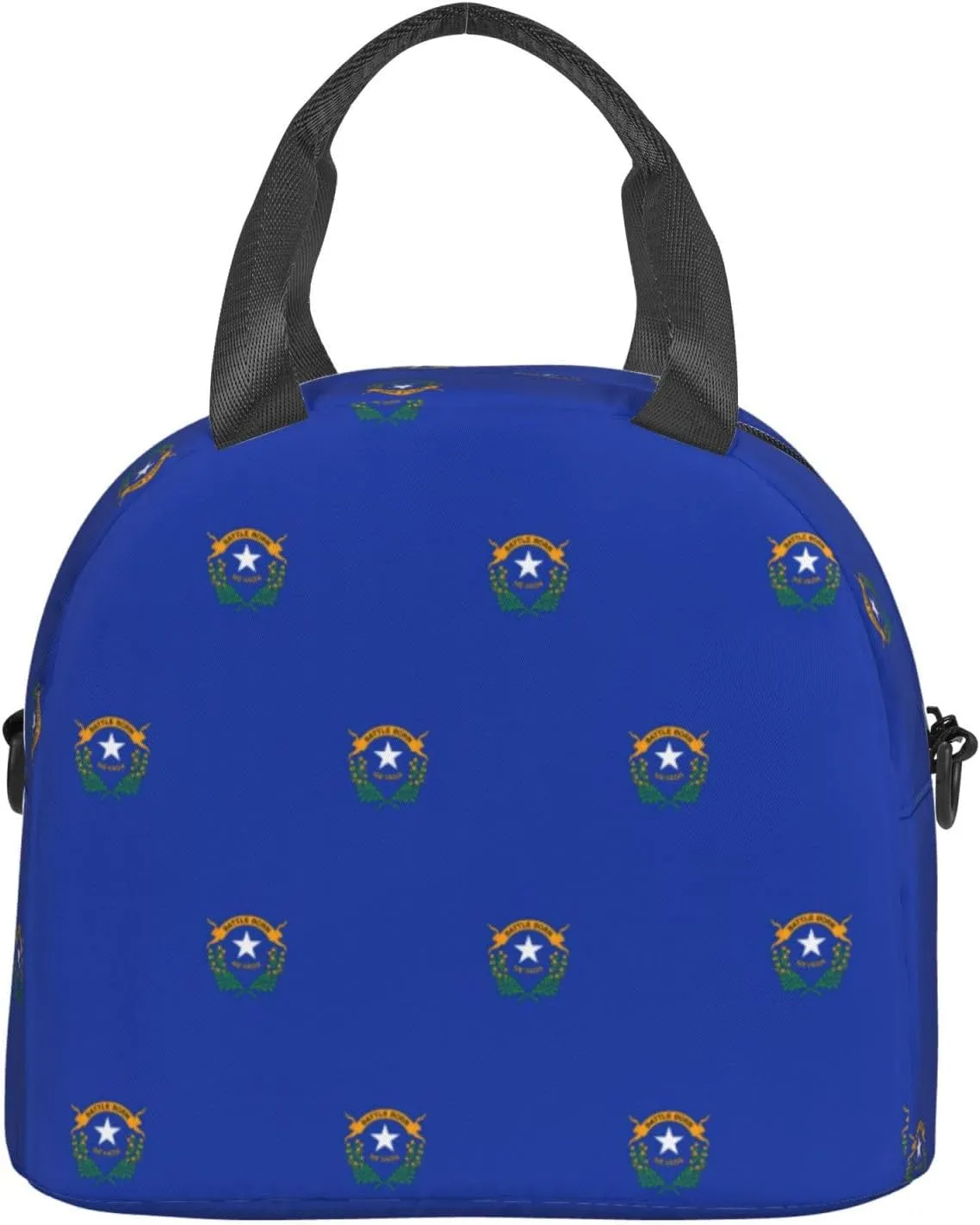 Nevada State Flag Insulated Lunch Bag Lunch Box For Women Men Reusable Tote For Office Gym Outings