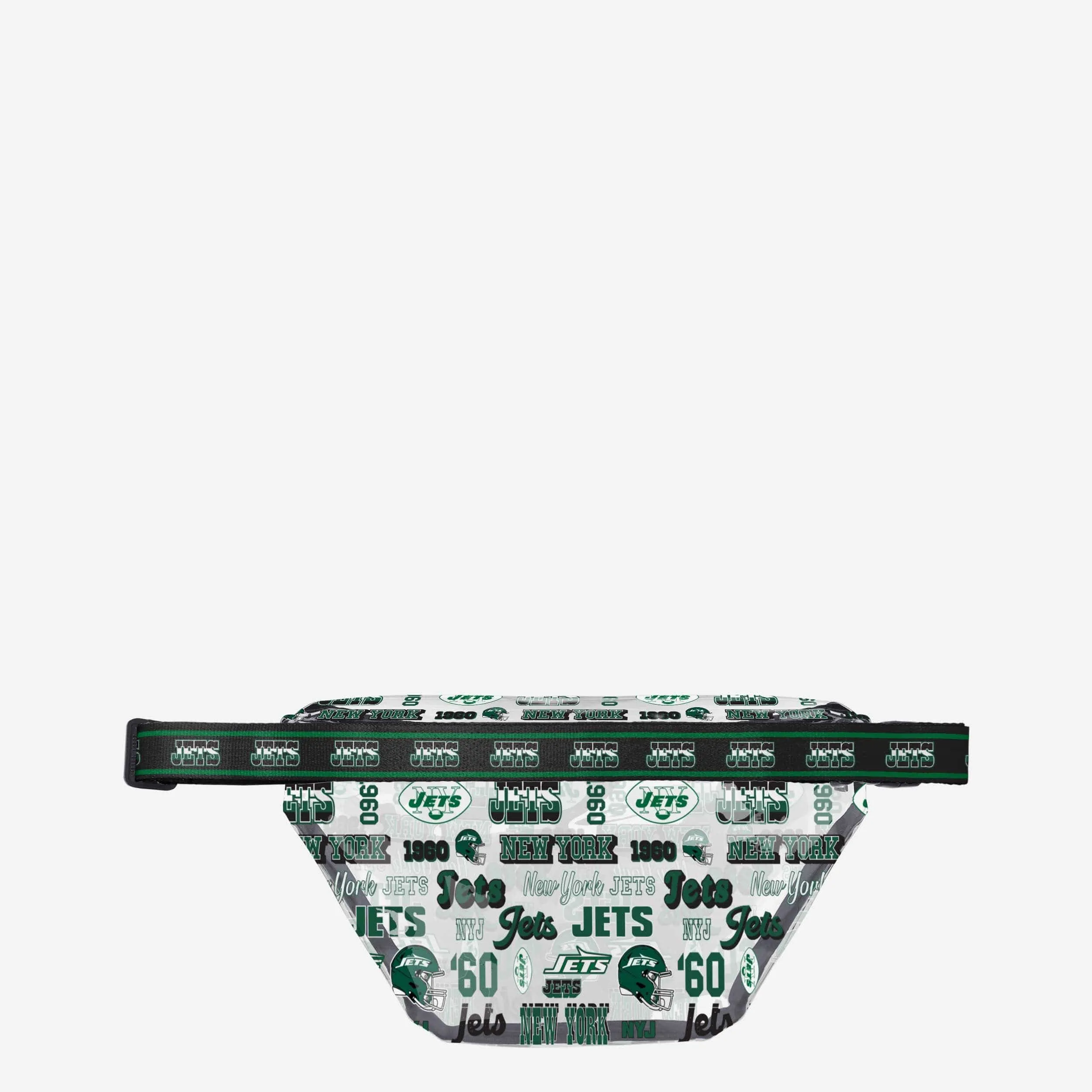 New York Jets Repeat Retro Print Clear Fanny Pack