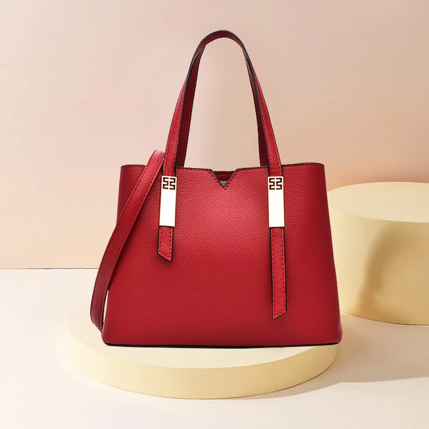 NICOLE & DORIS Handbags for Women Elegant Shoulder Bags Top Handle Bag Tote Ladies Crossbody Bags PU Leather Work Bag