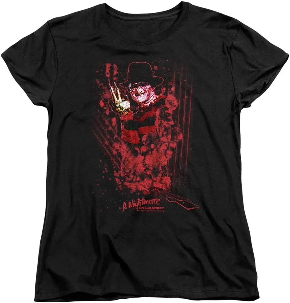 Nightmare On Elm Street One Two Freddys Coming for You Women's T Shirt