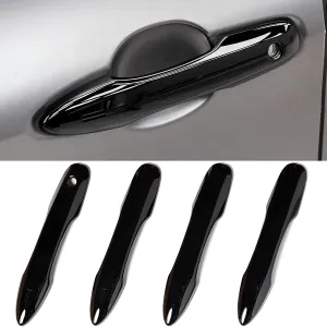 No Adhesive Snap-on Car Door Handle Cover Protector Compatible for Toyota 2018 2019 2020 2021 2022 2023 2024 2025 Camry 2019-2025 Corolla 2019-2022 Avalon 2016-2024 Prius 2020-2024 Venza Accessories