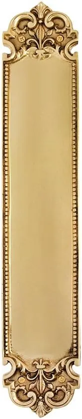 Nostalgic Warehouse San Francisco Push Plate, Polished Brass