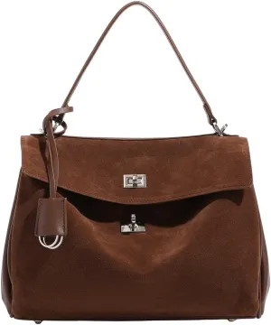 Nubuck and Leather Handbag – Timeless Elegance and Premium Quality