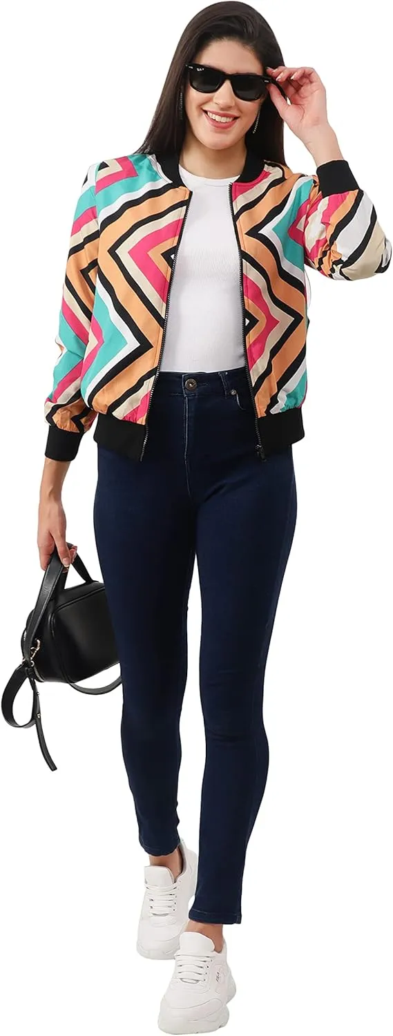 NUEVOSDAMAS Women's Bomber Jacket Bomber Jacket