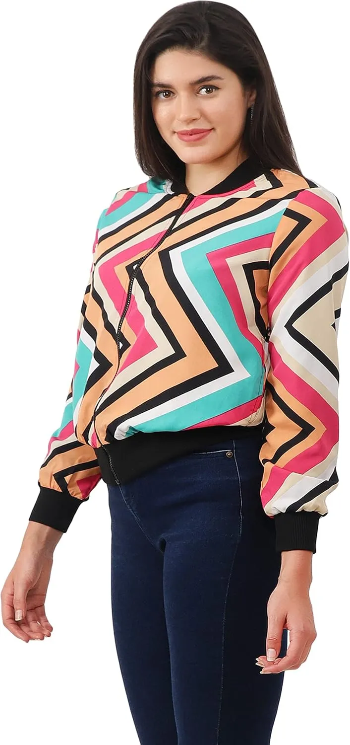 NUEVOSDAMAS Women's Bomber Jacket Bomber Jacket