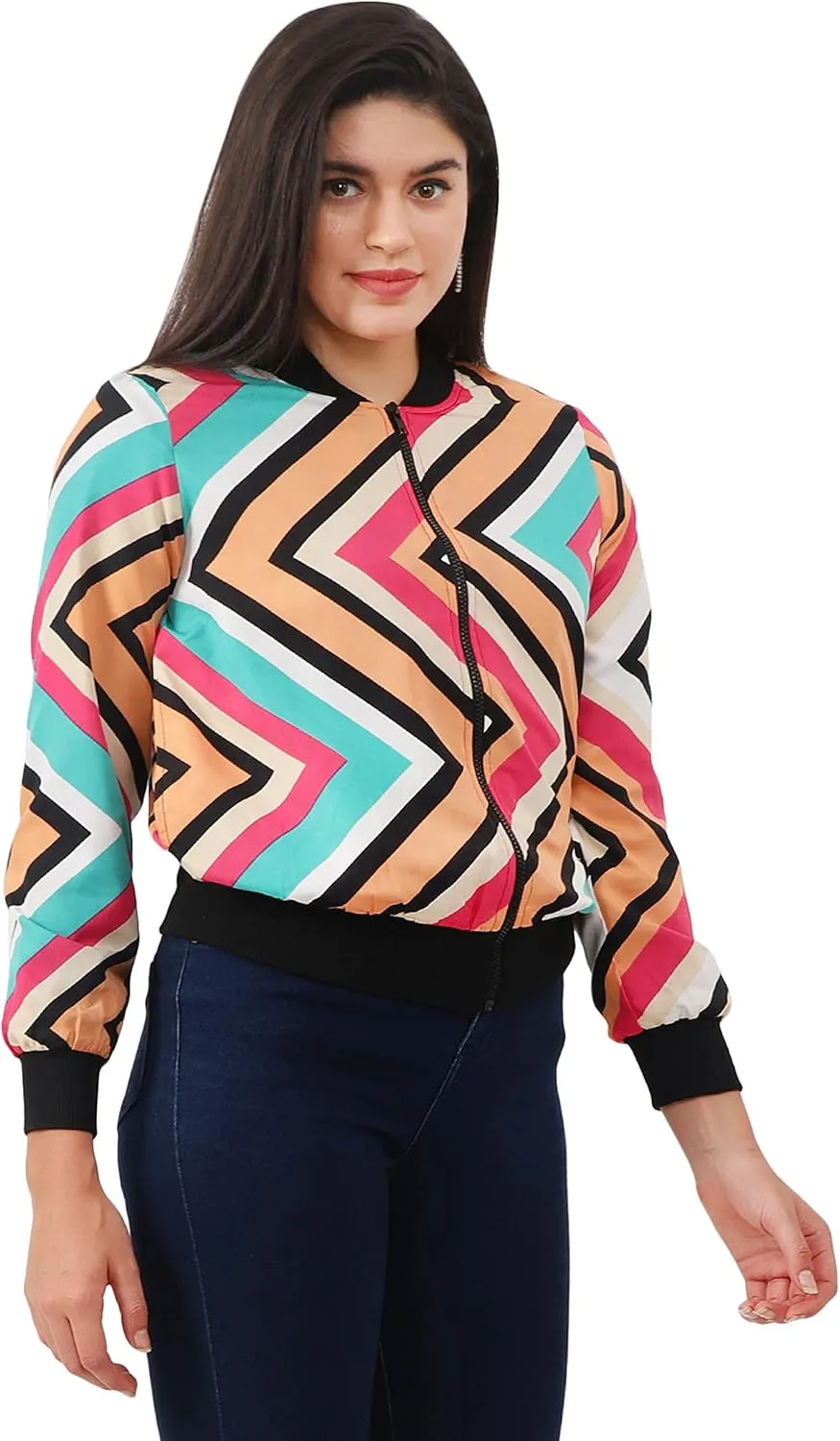 NUEVOSDAMAS Women's Bomber Jacket Bomber Jacket