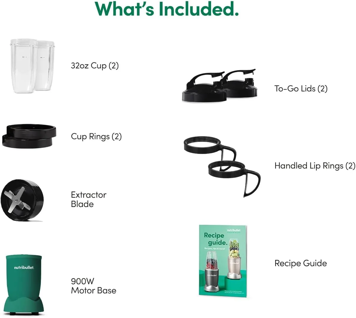 NutriBullet NB9-1301AFG Pro 13 Pcs Matte Forest Green 900W