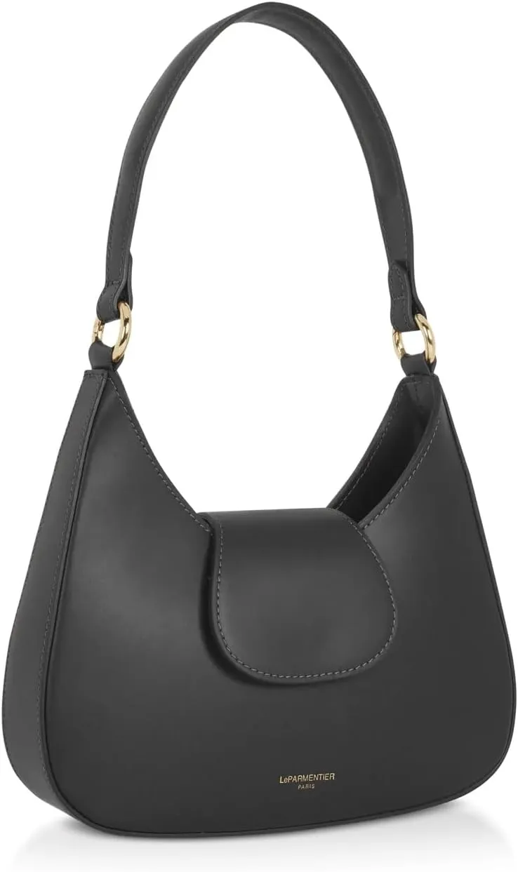 Obolo Shoulder Bag, Genuine Italian Calf Leather, 11 x 9.8 inches