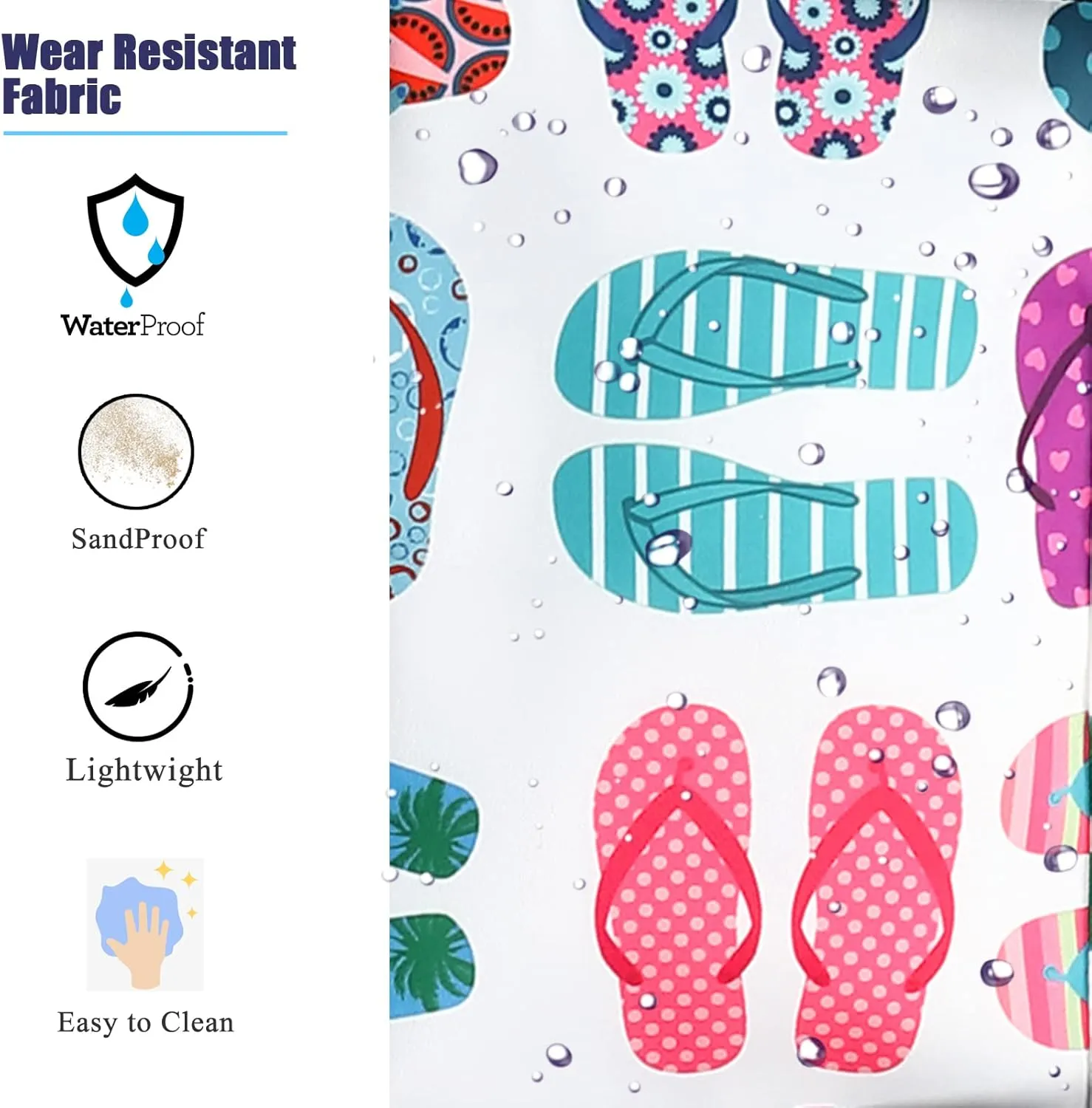 Octsky Beach Bags with Cooler Women Beach Tote Bag Waterproof Sandproof Zipper Large Pool Bag 9 Pockets