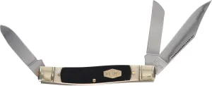 Old Timer 8OTB Genuine Bone Senior 6.9in S.S. Traditional Folding Knife with 3in Clip Point Blade and Bone Handle for Outdoor, Hunting, Camping and EDC